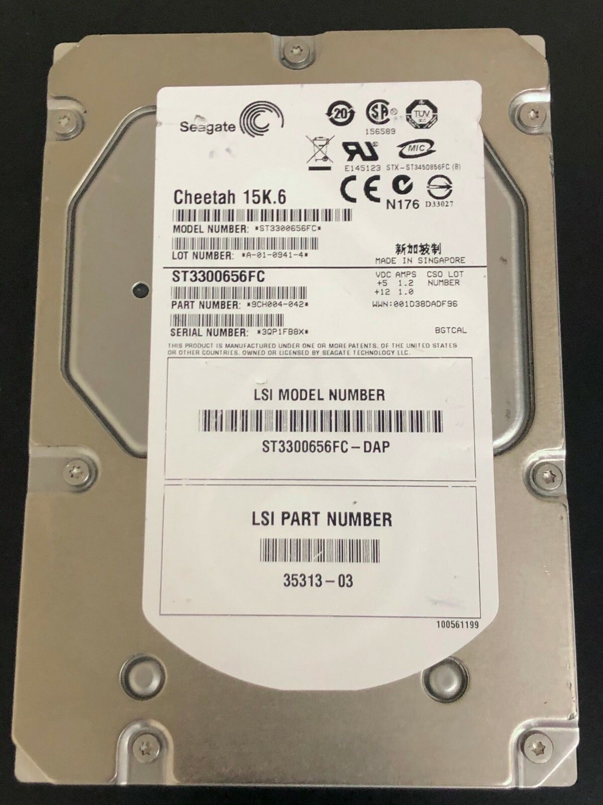 90日保証 再生品 LSI Enginio 35313-03 300 GB 15 K FC HDD