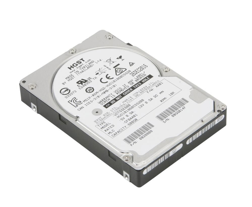 90日保証 再生品 HGST 600 GB 10 K 2.5 SAS 12 s 128 MB Hard Drive