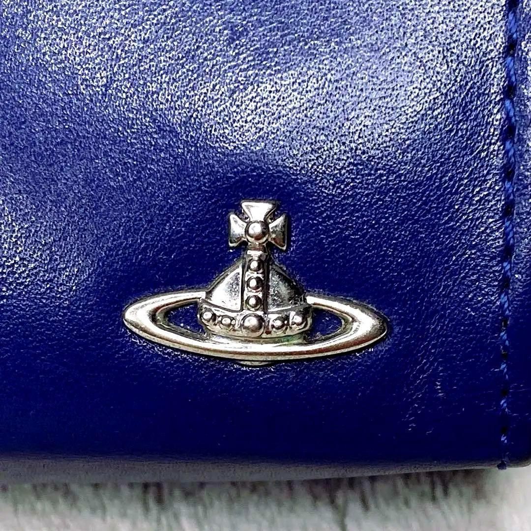 ヴィヴィアンウェストウッド ネイビー レザー ポーチ ジッパー付き シガーケース