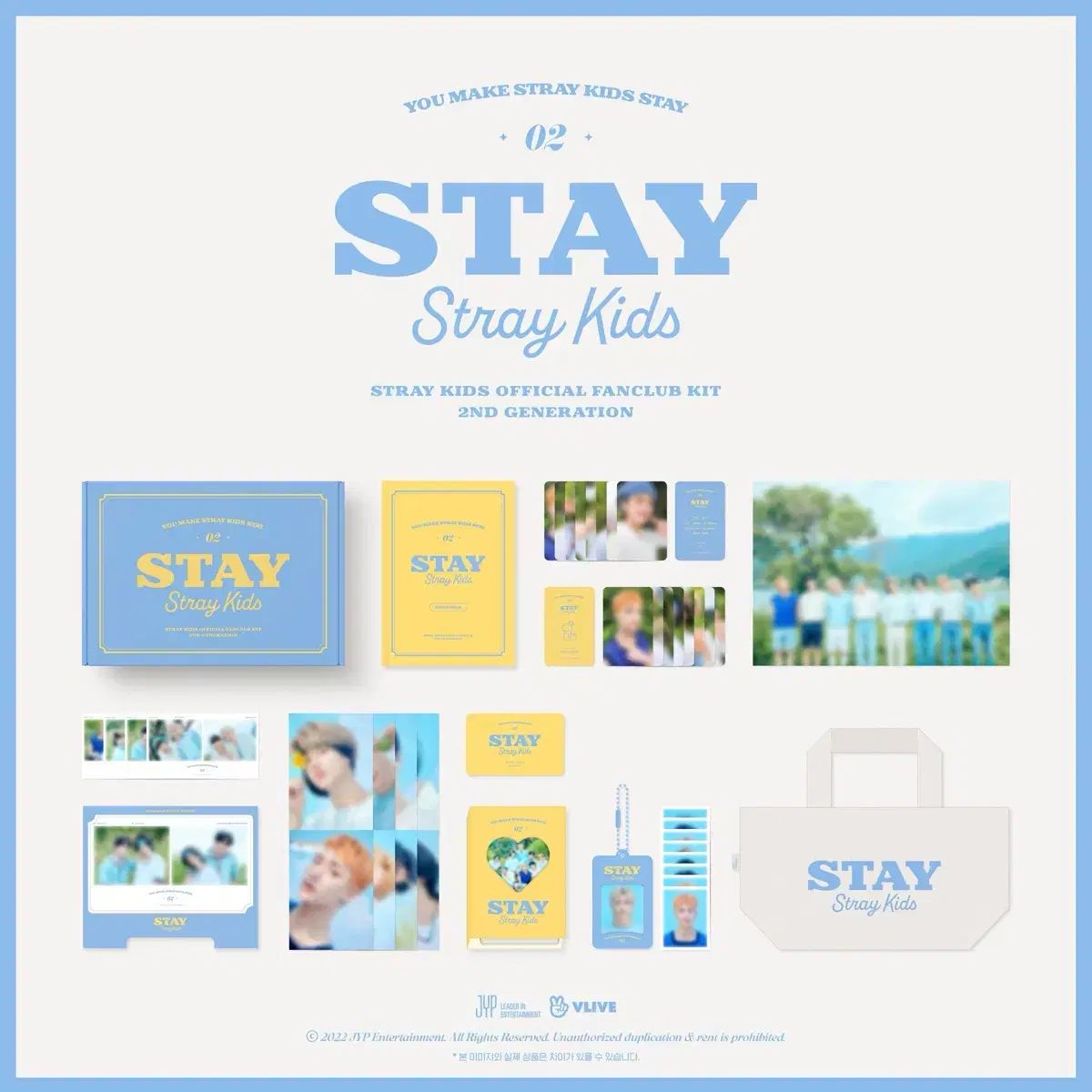 Stray Kids STAY2期 ファンクラブキット Stray Kids 2nd Membership Welcome Kit Full Set You Make Stay