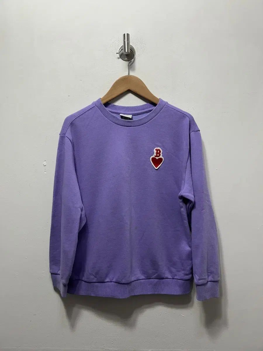  140 MLB パープル ハート B パッチ スウェット Tシャツ Tシャツ