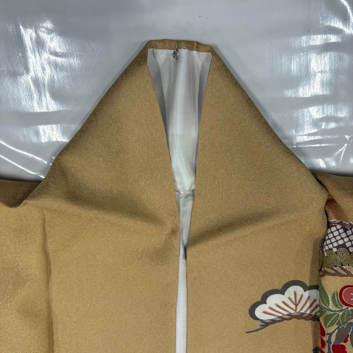 振袖☆成人式【正絹】☆身丈167 ☆黄土色系　★中古 振袖☆成人式【正絹】☆身丈167 ☆黄土色系☆中古