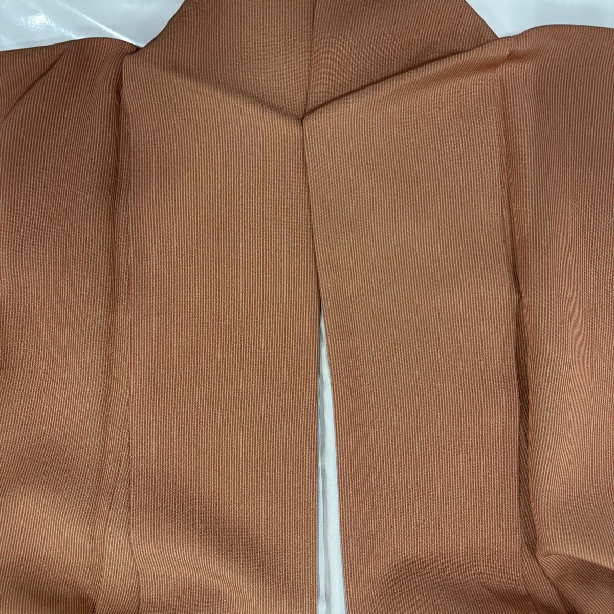 江戸小紋 身丈164cm 裄丈65.5cm M 袷 万筋 茶色 正絹 秀品 【中古