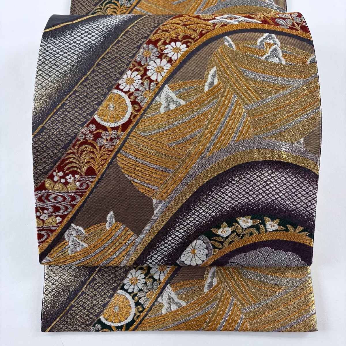 竿良作 丸囲い焼印 金梨地塗口巻 14尺7寸9本継 山女竿 江戸和竿 修復品