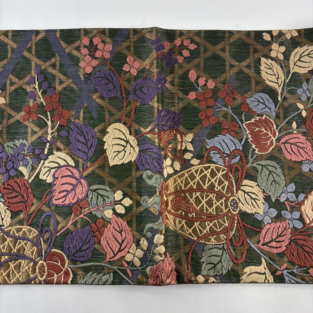 花美人□ファッションデザイナー 花井幸子 六通柄袋帯 唐織 立波文