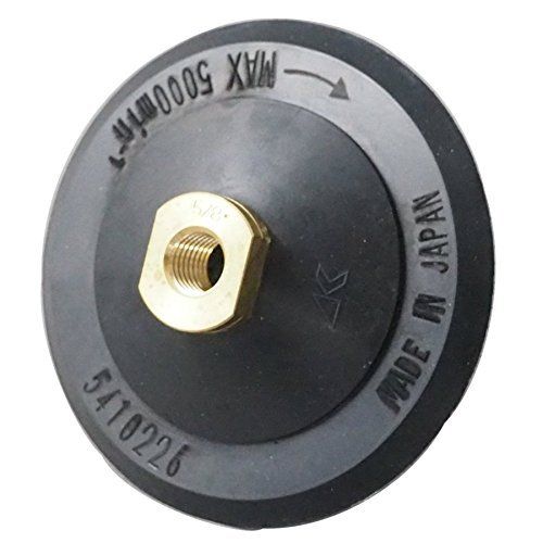 125 mm径 ポリッシャー用 面ファスナーパット ラバーパッド 取付 M 16ネジ マジック ファスナー 式 湿式研磨