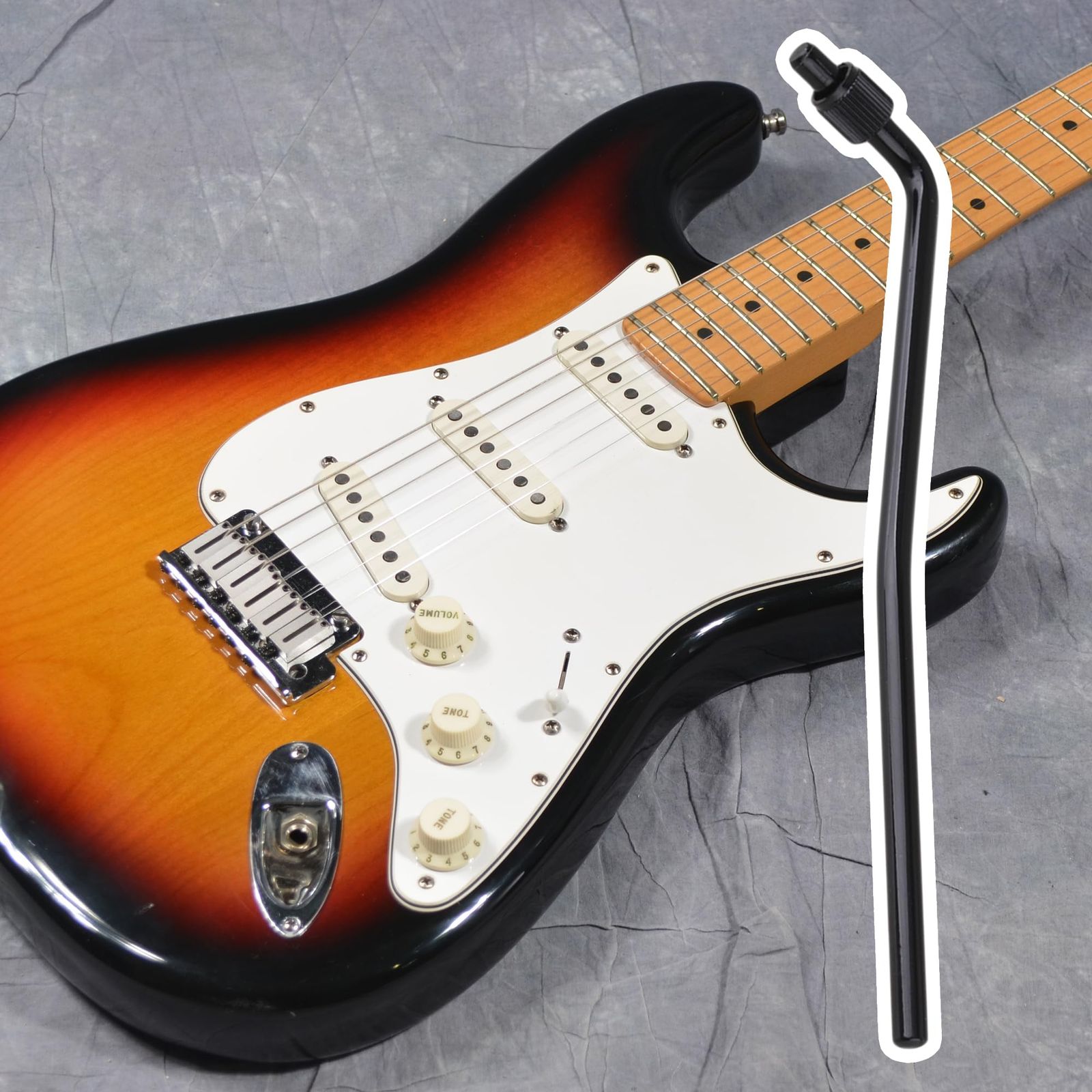 Yibuy 6 MM ブラック エレキギター トレモロアーム トレモロバー ワーミーバー ダブルロックシステム ギター トレモロ リペア