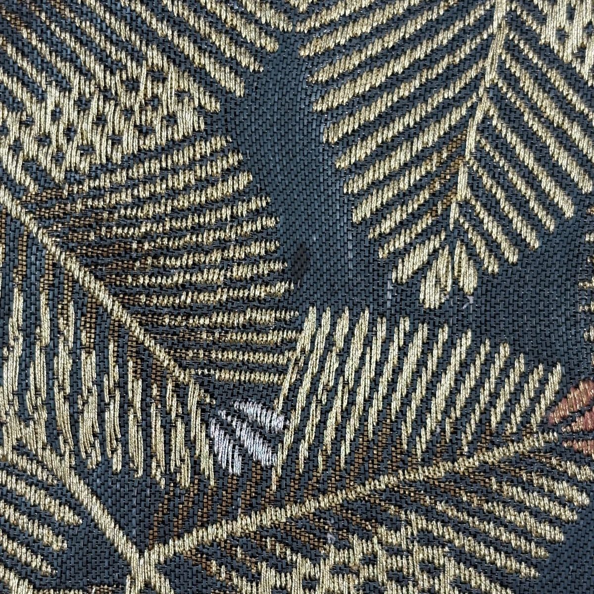 袋帯 秀品 松葉 金銀糸 箔 黒灰 六通 正絹 【中古】 - メルカリ