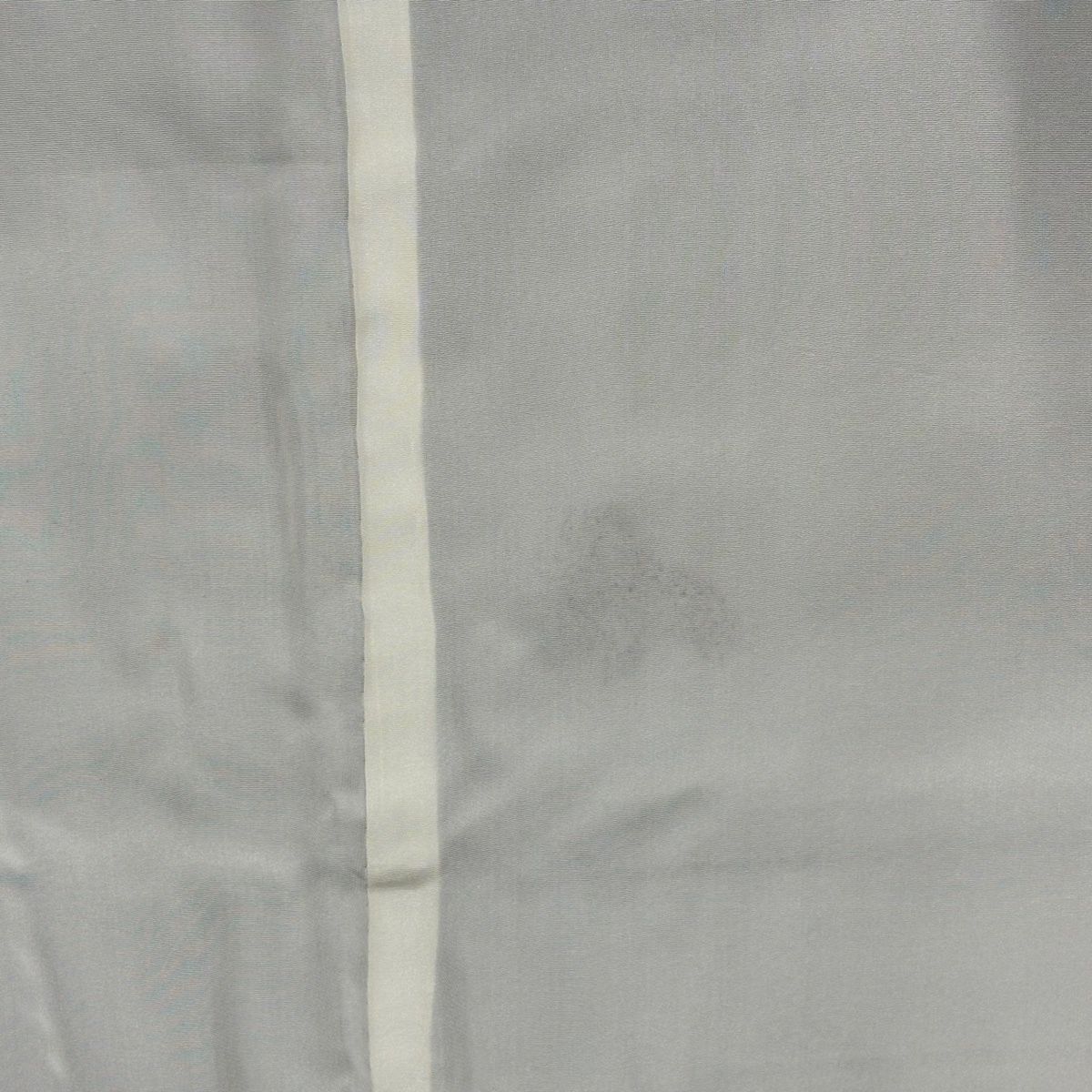  江戸小紋 身丈157.5 cm 裄丈66 M 袷 落款 寄せ柄 斜縞 黒灰 正絹 小紋 着物