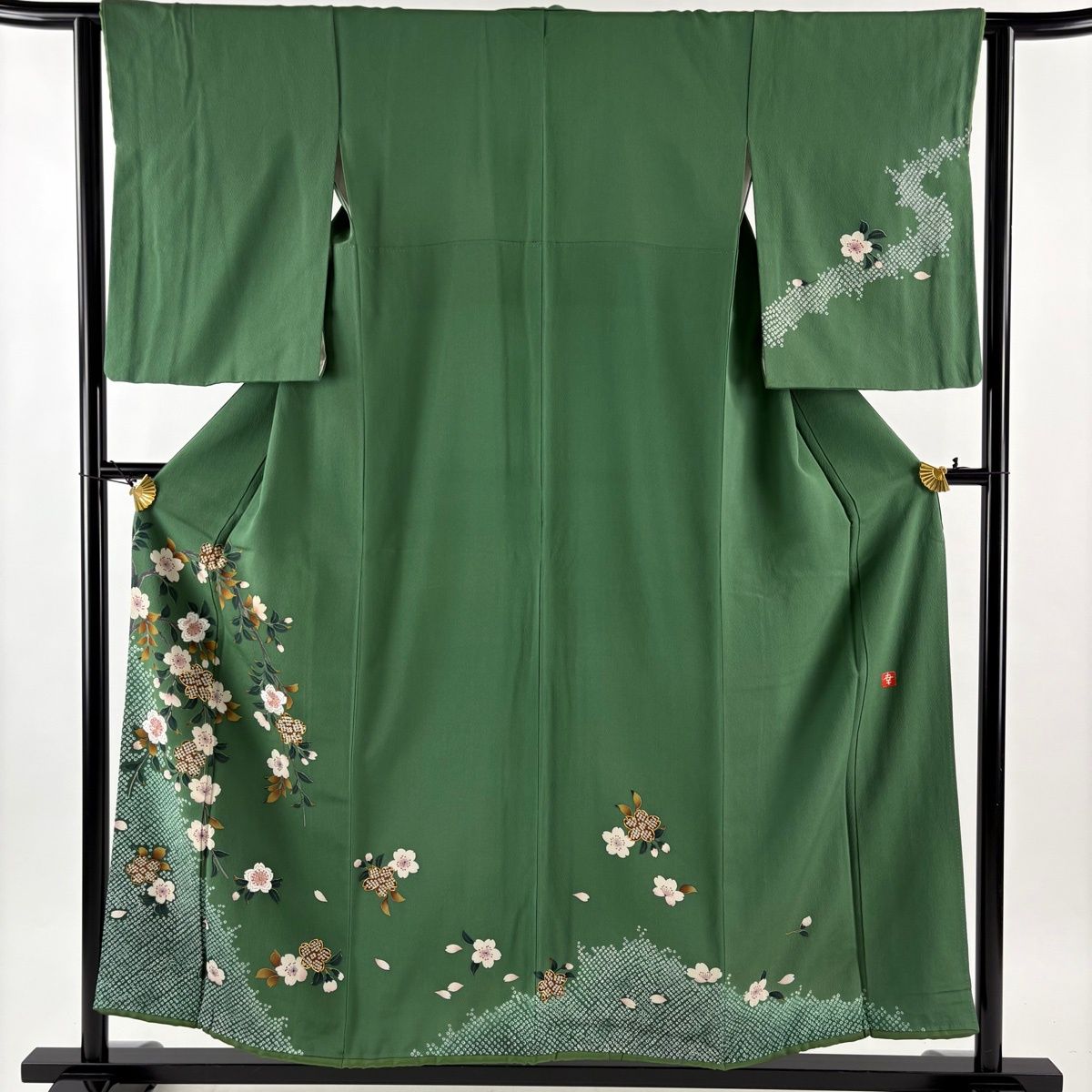 正絹 単衣 付下 花井幸子 未使用品 平和屋着物○ファッションデザイナー 花井幸子 色無地 熨斗目花色 正絹