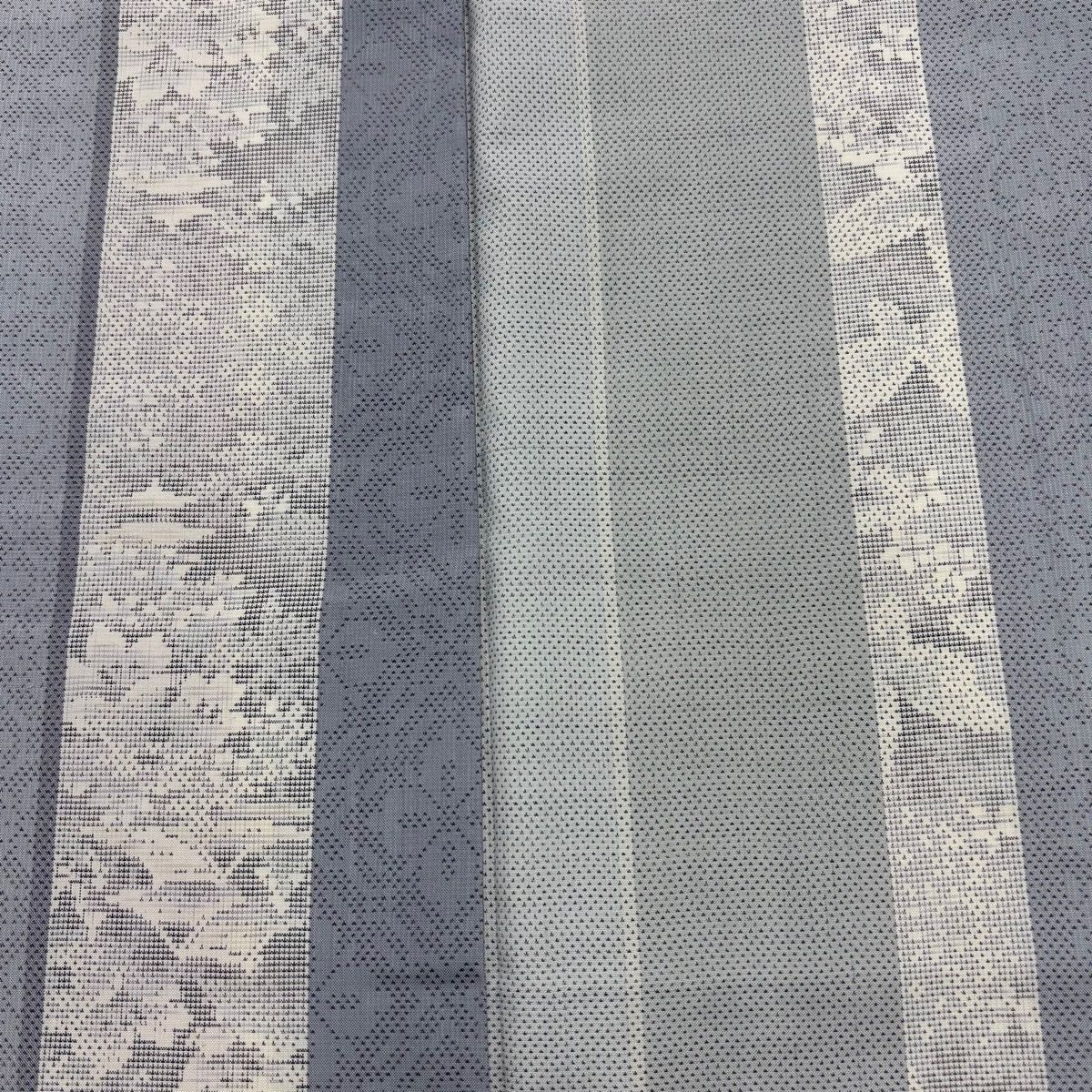 美品】 大島紬 身丈158.5cm 裄丈61cm S 袷 名匠たかし 証紙 建物 草花