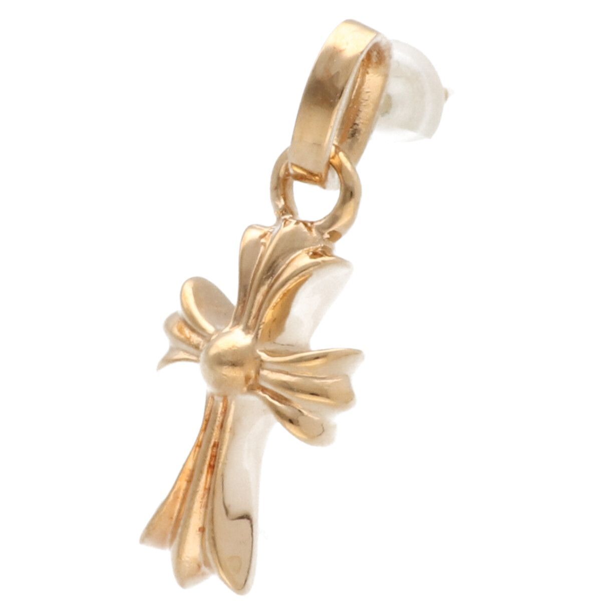 No brand ノーブランド ピアス クロスピアス K 22 ゴールド 片耳 YM