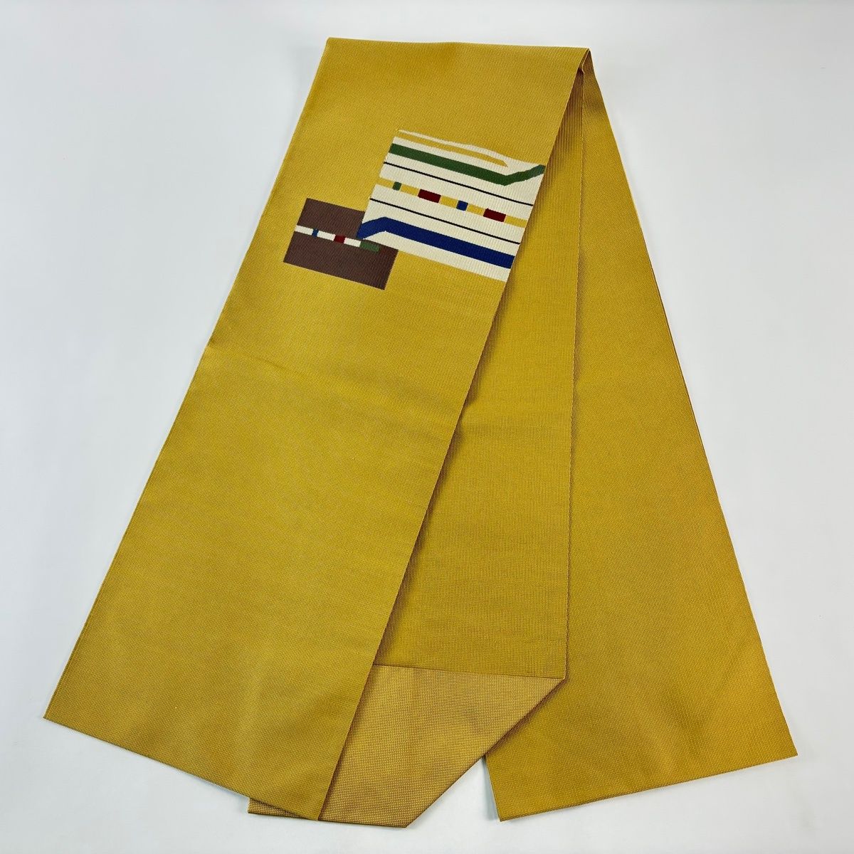 八寸名古屋帯 幾何学模様