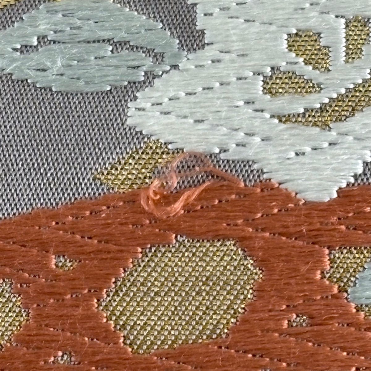 ♦️逸品　正絹　市松唐草　洒落袋の作り帯 ♦️逸品 正絹 市松唐草 洒落袋の作り帯 ♦️逸品 正絹 市松唐草 洒落