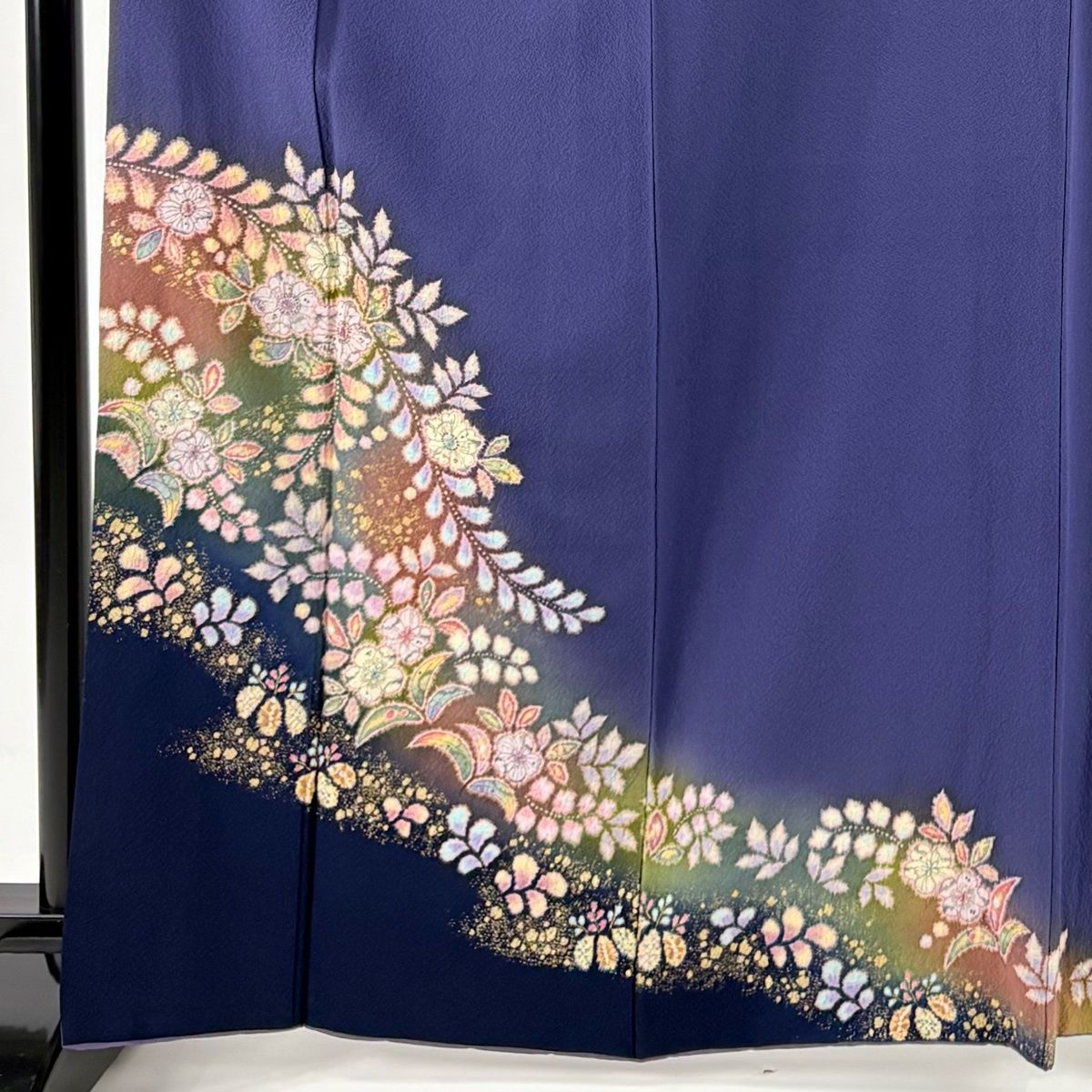 付下げ 身丈167cm 裄丈65.5cm M 袷 翠山工房 やまと 落款 辻が花 金彩