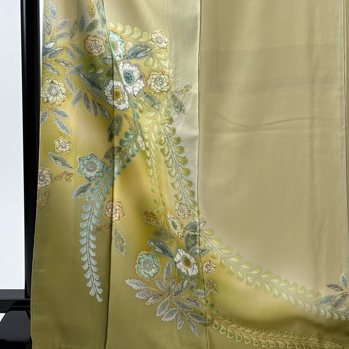 美品】 訪問着 身丈169.5cm 裄丈67cm M 袷 袋帯セット 辻が花柄 金通し