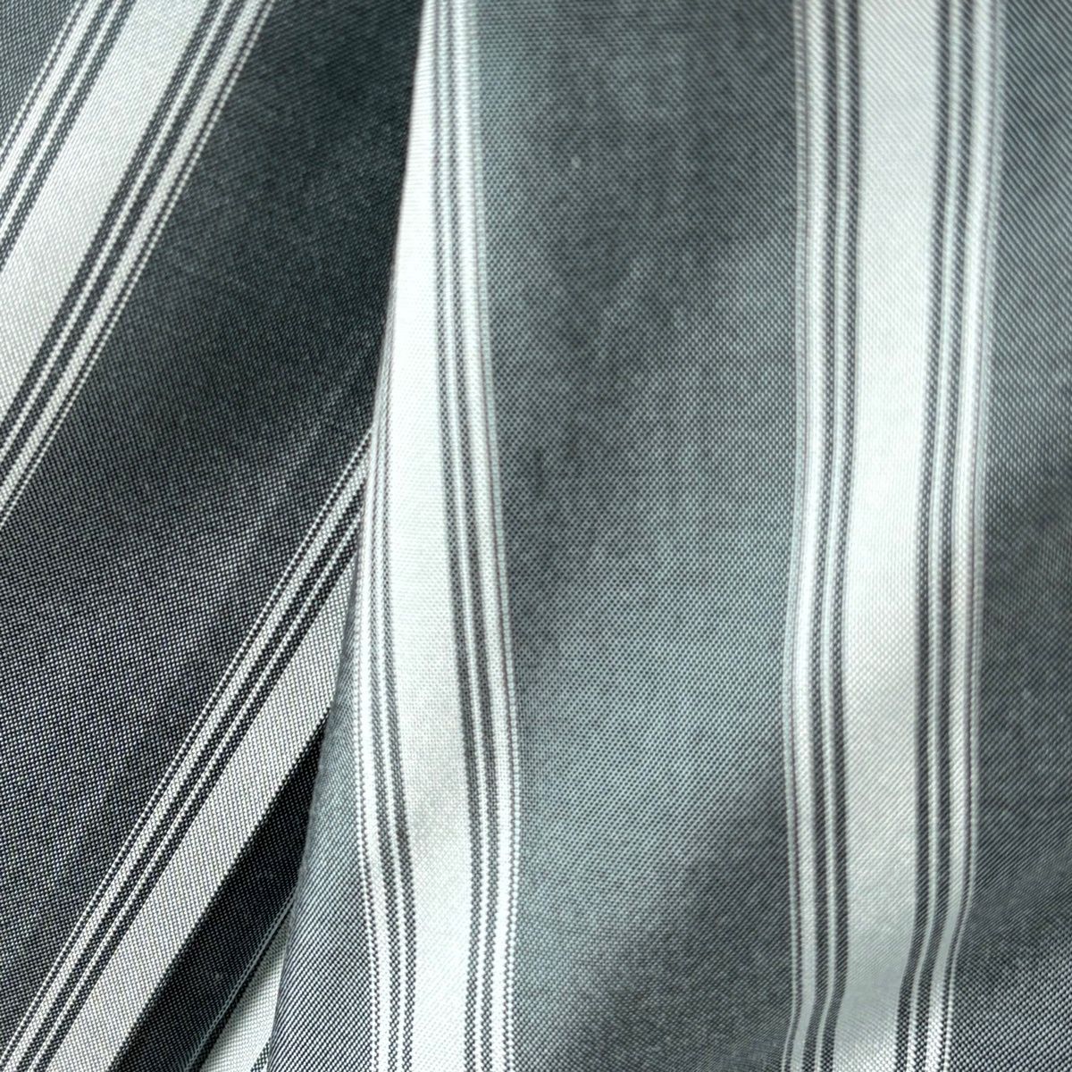  紬 身丈162 cm 裄丈67 M 袷 名古屋帯セット 縦縞 水色 正絹 秀品 紬 着物