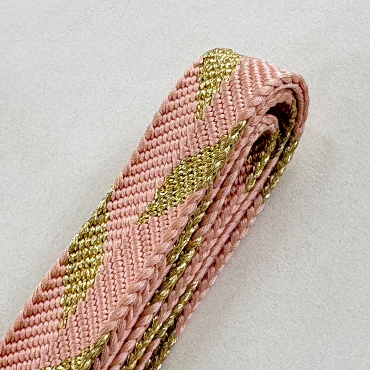  帯締め 無形文化財 有職組紐 道明 フォーマル 金糸 ピンク 正絹 和装小物 帯締め 帯留め 帯飾り