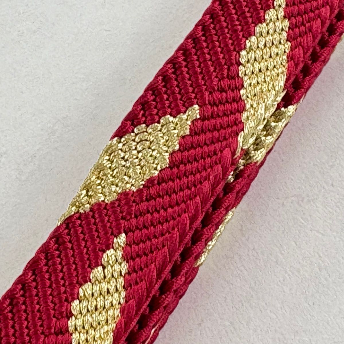  帯締め 無形文化財 有職組紐 道明 フォーマル 金糸 赤 正絹 和装小物 帯締め 帯留め 帯飾り