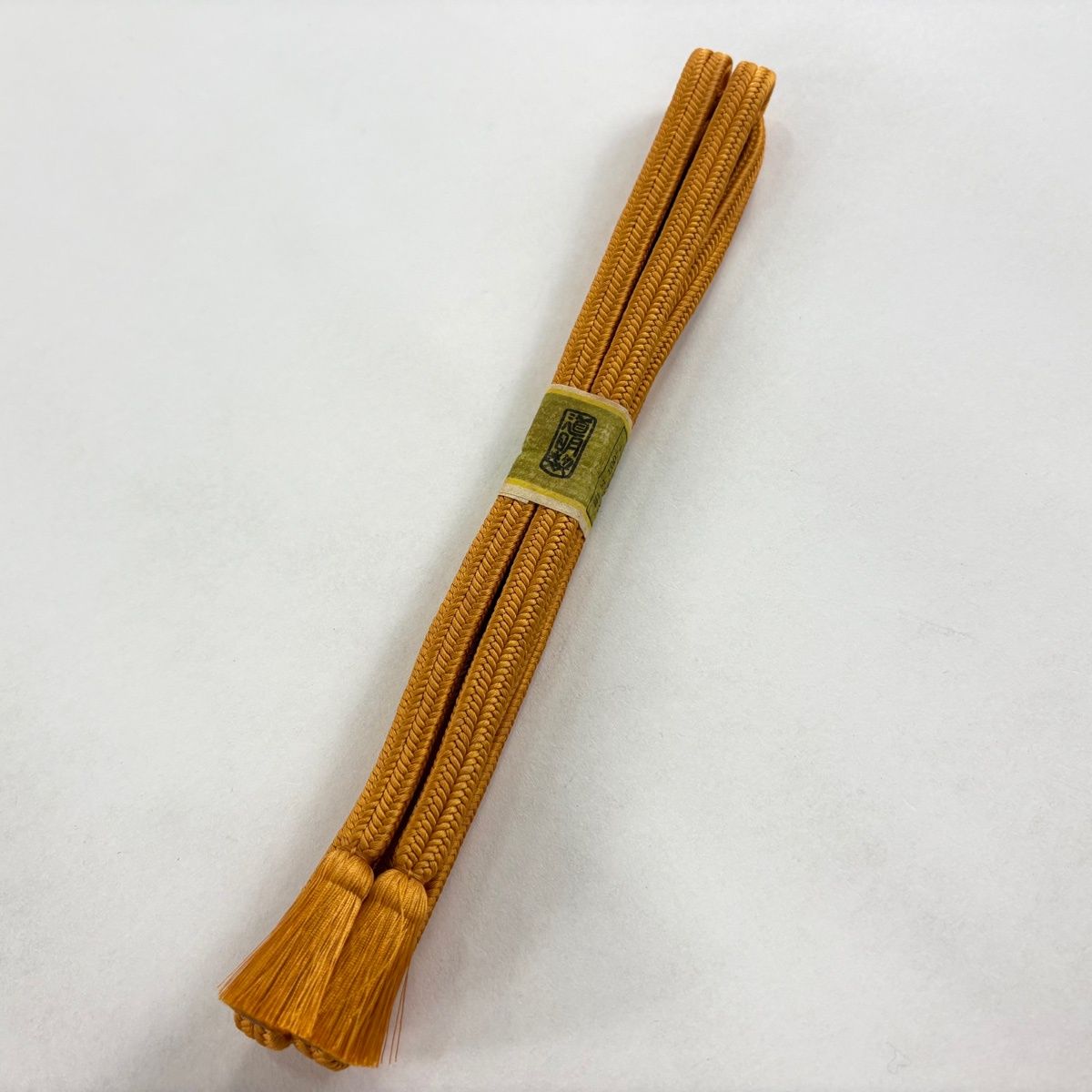 帯締め 無形文化財 有職組紐 道明 カジュアル オレンジ 正絹 和装小物