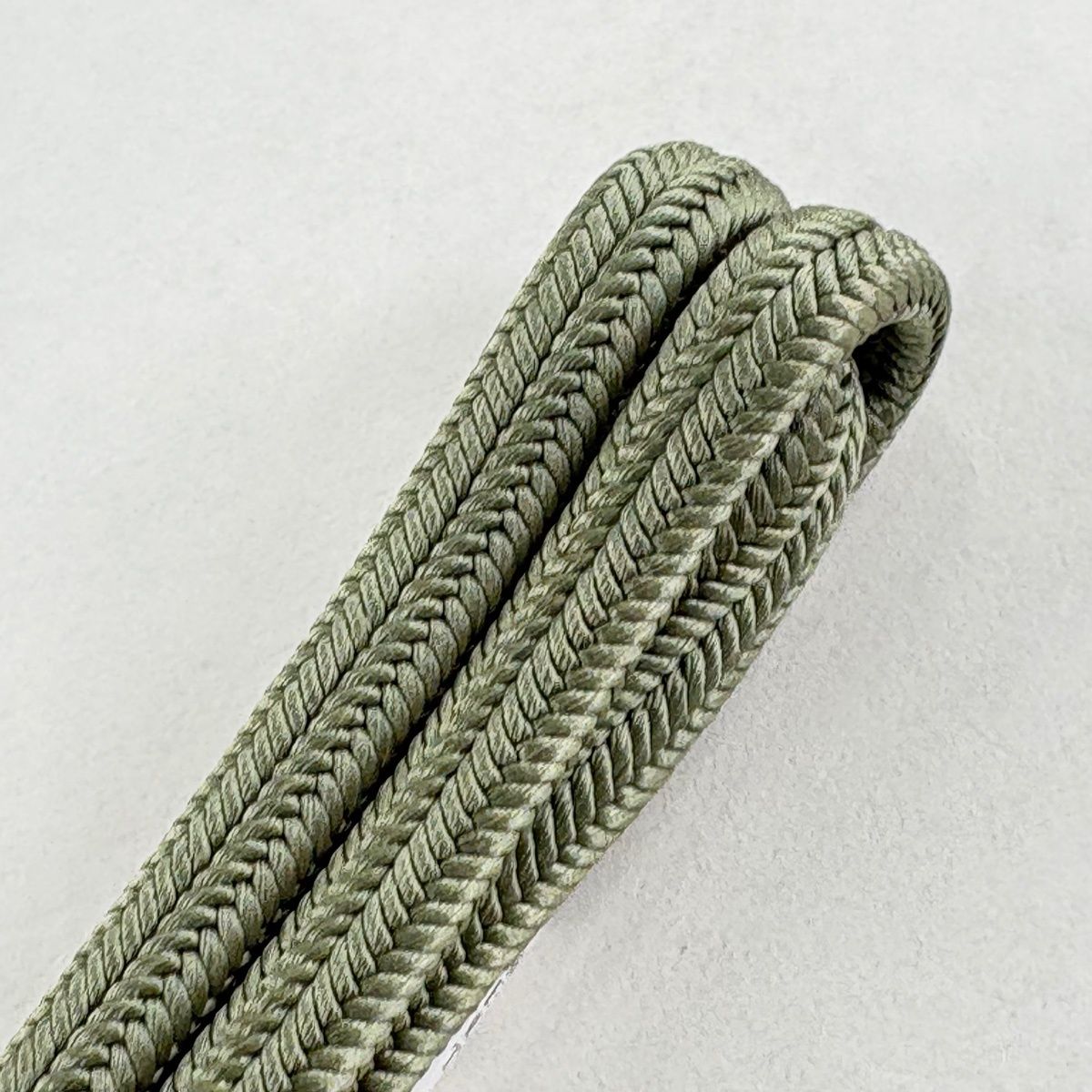 帯締め 無形文化財 五嶋紐 江戸組紐 カジュアル 灰緑 正絹 和装小物