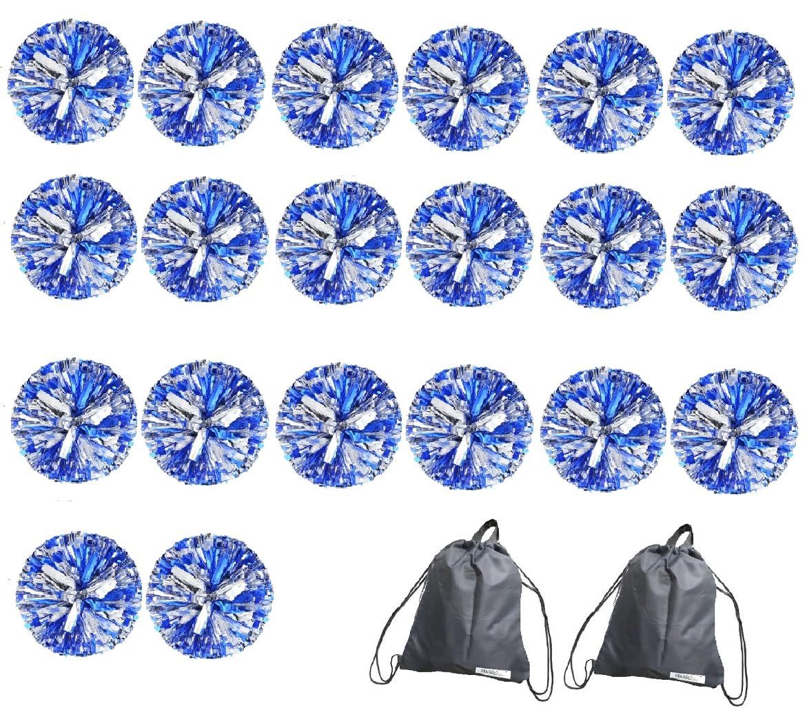 ポンポン チア キッズ ダンス カット済み 10人分 ブルー シルバー