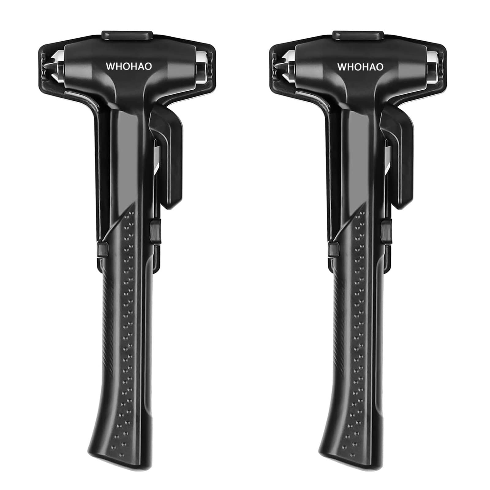 新品 緊急脱出用ハンマー 2点セット 3 in 1 車用ハンマー 窓ガラス破れ シートベルトカッター付き 緊急時に車の窓を迅速に破る シートベルトの切断 自動車と家庭の両用レスキューハンマー 