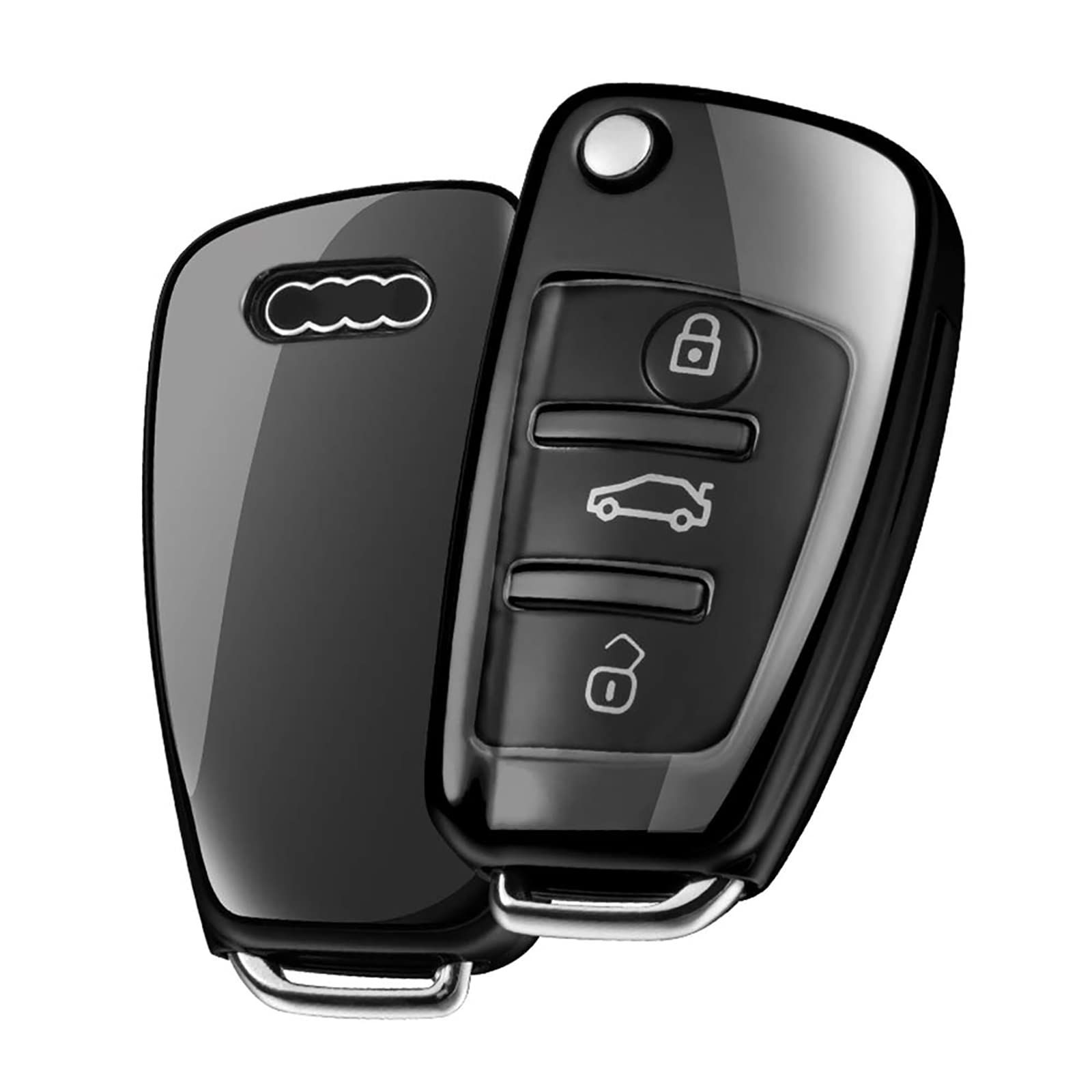 アウディ キーケース AUDI スマートキーケース TPU 汚れ 滑り傷 防止 A 1 3 Q 2 R 8 S 6 TT スタイリッシュ スマートリモコン キーカバー キーホルダー