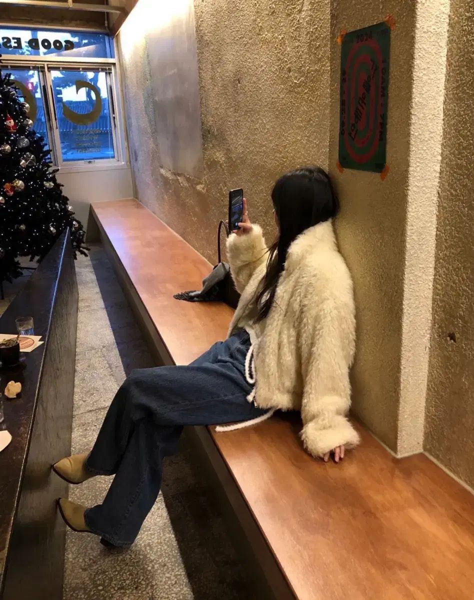 meetme ミットミー モンド ファージャケット アイボリー