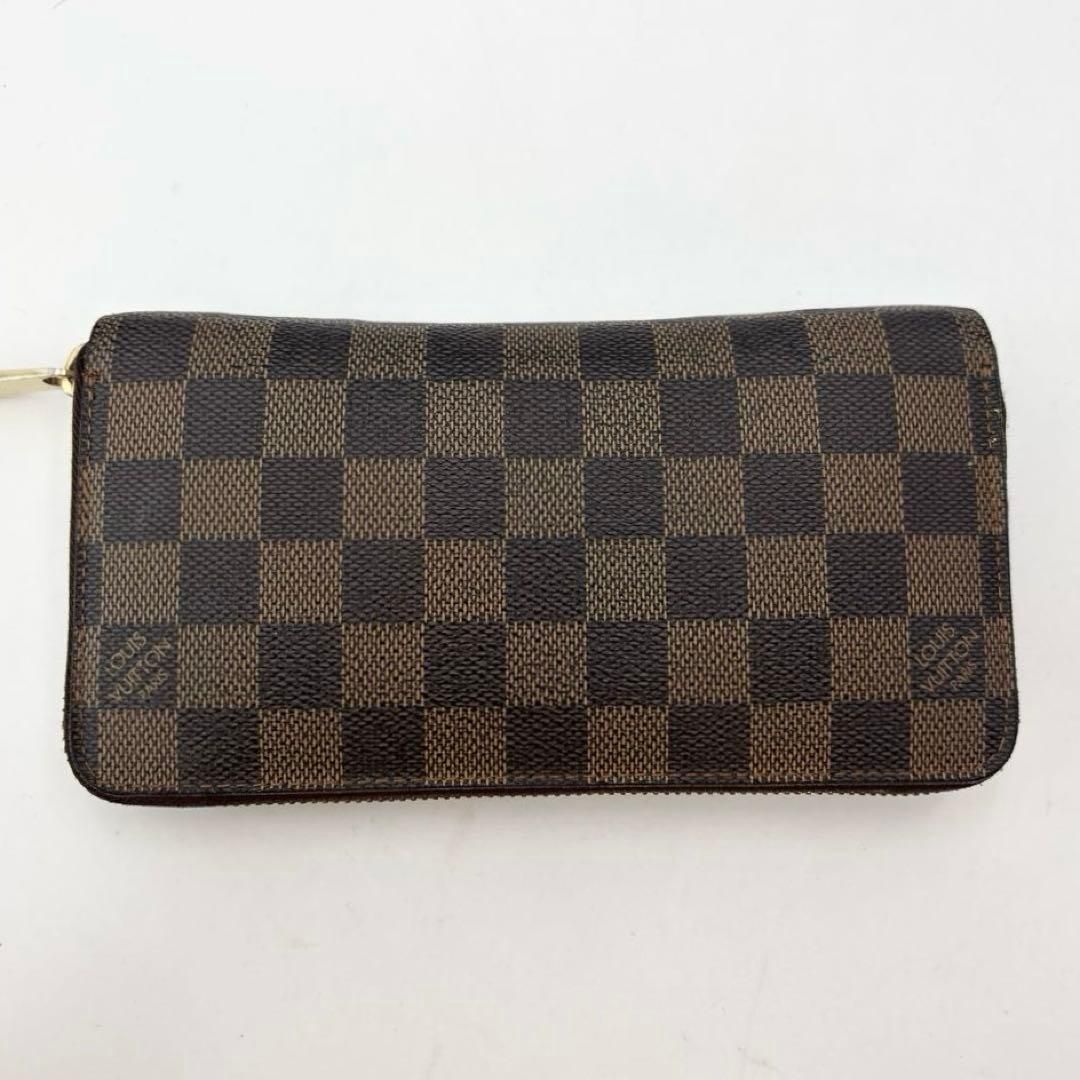ルイ ヴィトン N 41661 ダミエ ジッピーウォレット ラウンドジップ 長財布 ロングウォレット ブラウン 茶色系