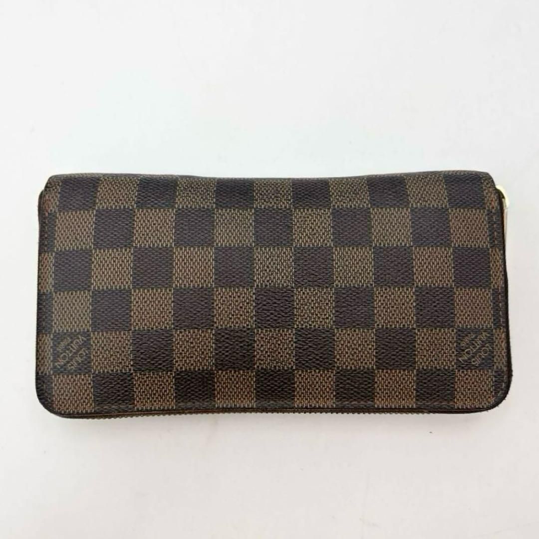 ルイ ヴィトン N 41661 ダミエ ジッピーウォレット ラウンドジップ 長財布 ロングウォレット ブラウン 茶色系