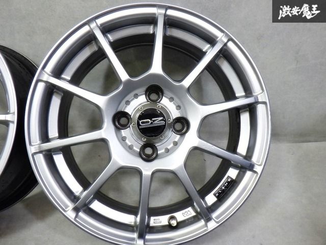 ○ゆがみ無し！ ☆即発送☆ OZ XLINE 15インチ 6J +43 PCD100 4H 4穴