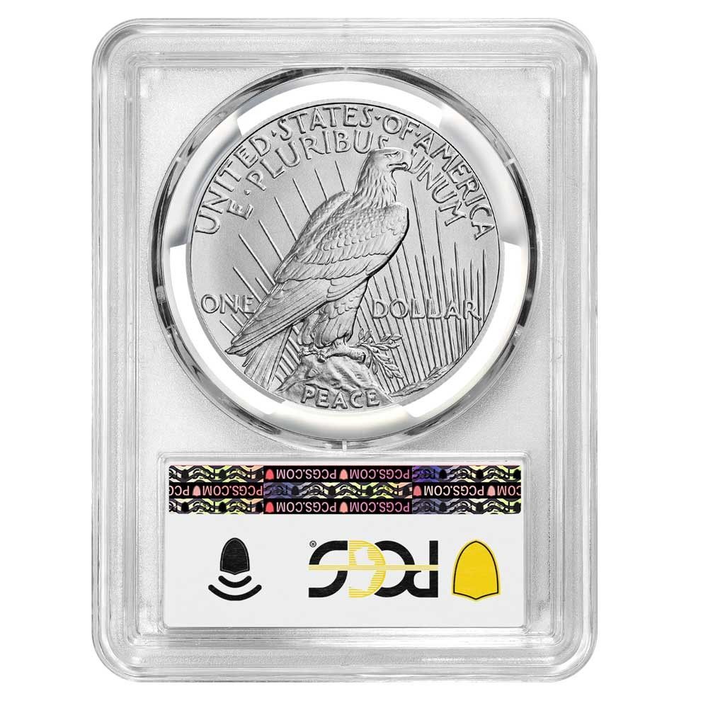 1ドル ピースシルバードル PCGS MS 69 ピースラベル