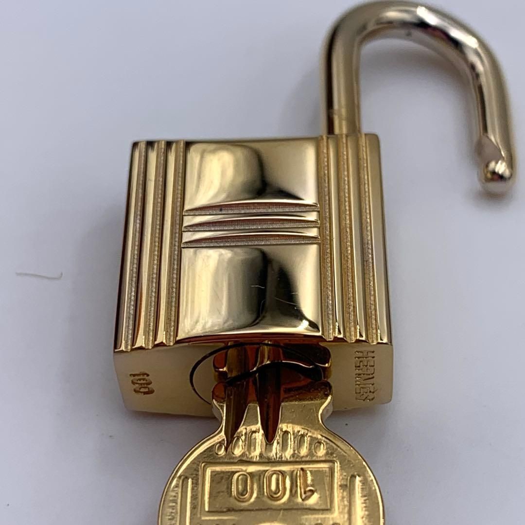エルメス カデナ 24Kメッキ No.100 100番 鍵付き カデナキー