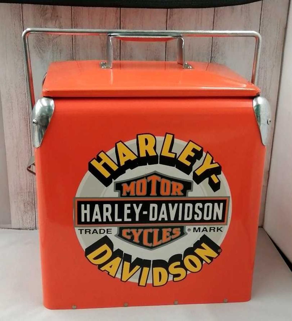ハーレーダヴィッドソン HARLEY DAVIDSON HARLEU スチール クーラーボックス Steel Cooler Box