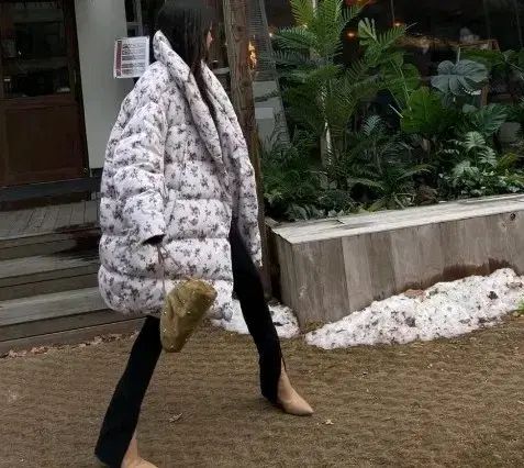 フルール ド セル LLUD ロドゥ ナンバープロ フラワーパターン オーバーサイズ ダウン