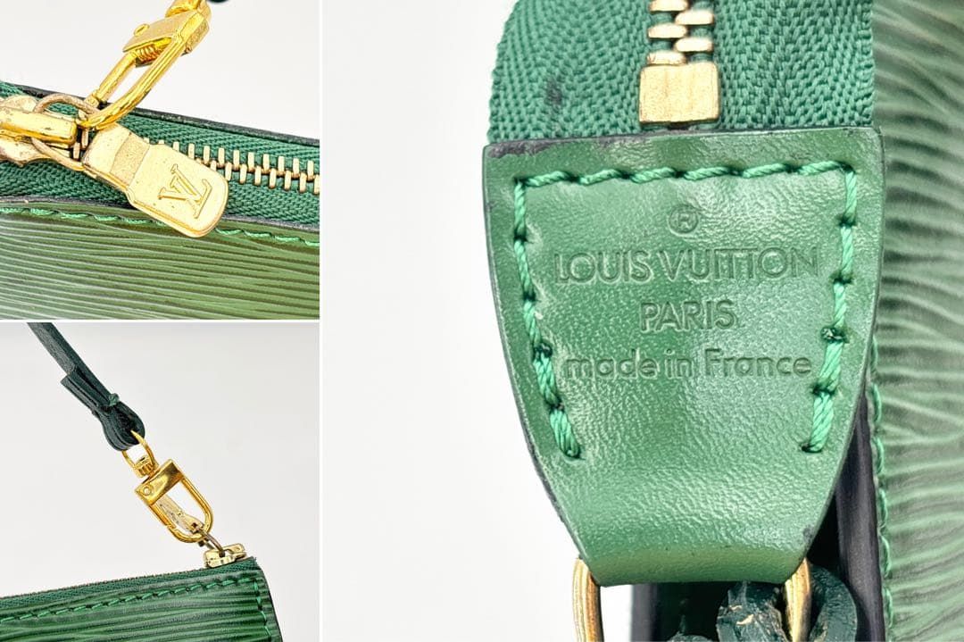 ルイヴィトン M52994 エピ ポシェット アクセソワール ポーチ グリーン ルイヴィトン M52994 エピ ポシェット アクセソワール アクセサリー