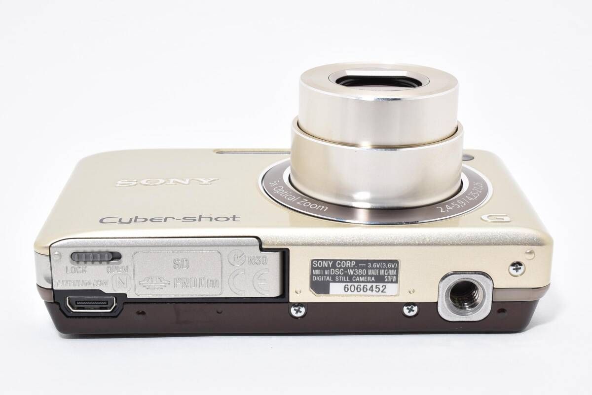 ☆極上美品☆ソニー SONY Cyber-shot DSC-W380 ゴールド《説明書付き