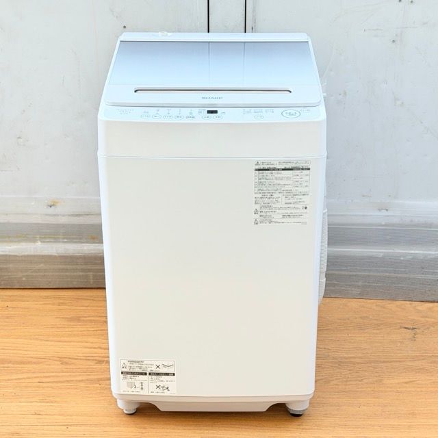 シャープ 全自動洗濯機 SHARP ES GV 10 J S 製 洗濯10 0 kg 風乾燥4 穴なし槽 白 124019 C 23286