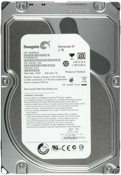 90日保証 再生品 Seagate 2 TB 7.2 K SATA 3.5 Hard Drive Desktop HDD