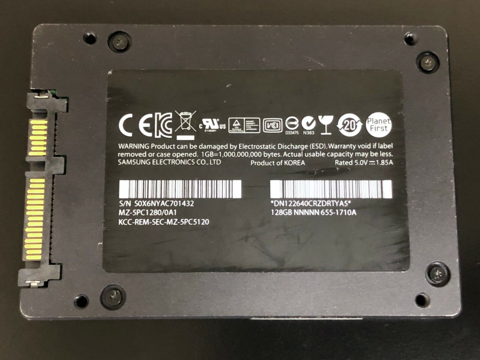 90日保証 再生品 SAMSUNG 128 GB SSD 2 5 SATA MZ PC 1280 0 A 1