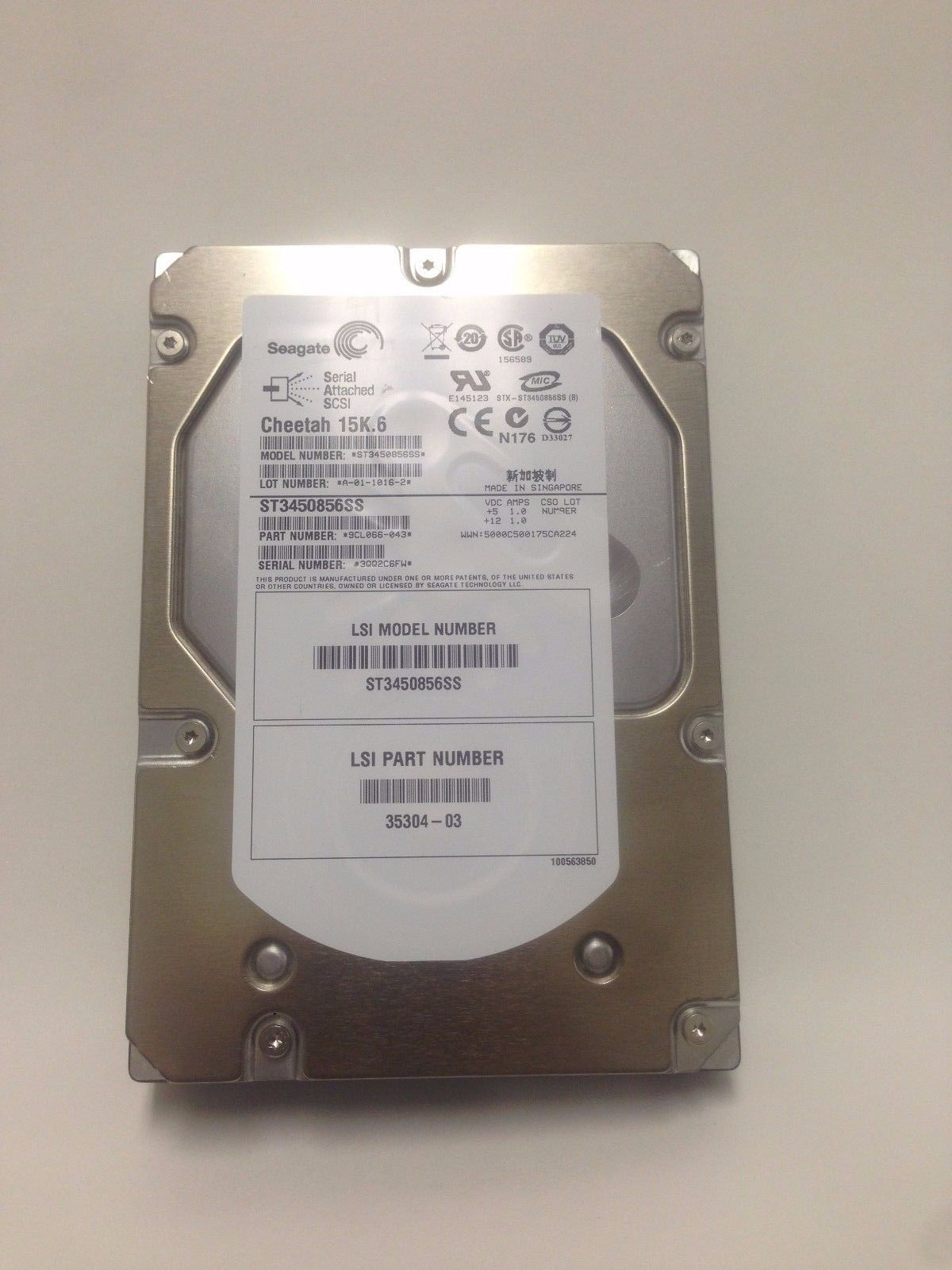 90日保証 再生品 Seagate 450 GB 15 K 3 5 SAS HDD Enterprise Class Server Drive