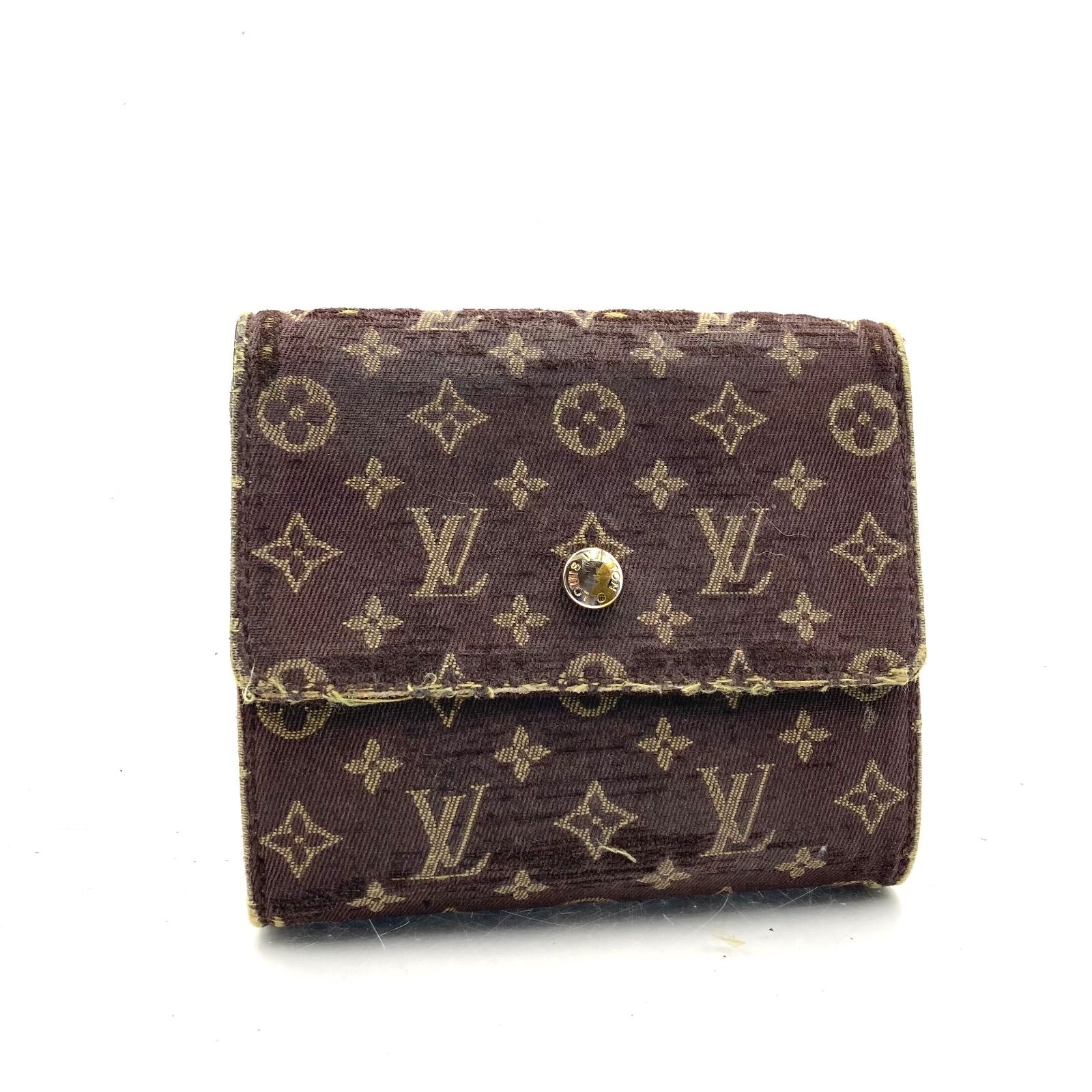 LOUIS VUITTON ルイヴィトン モノグラムミニラン エベヌ ポルトモネ 