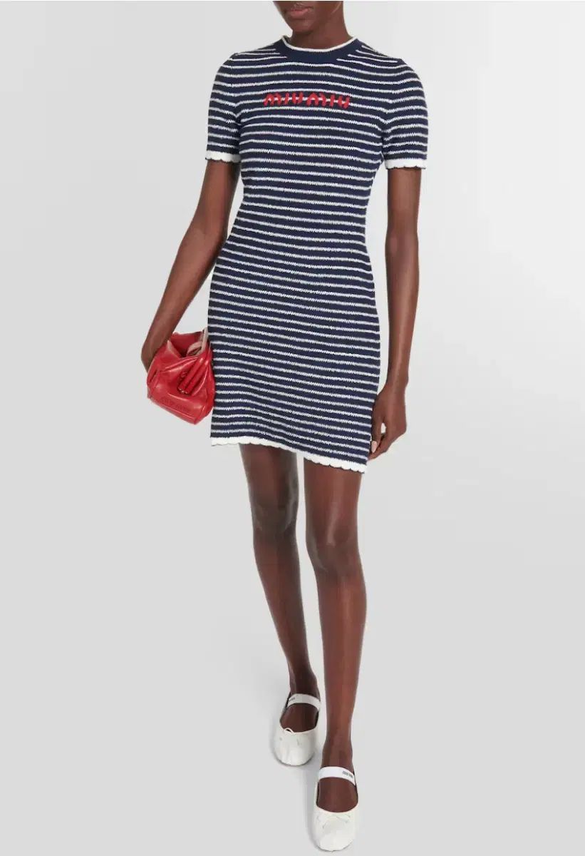 ミュウミュウ ストライプ ニット ONE PIECE