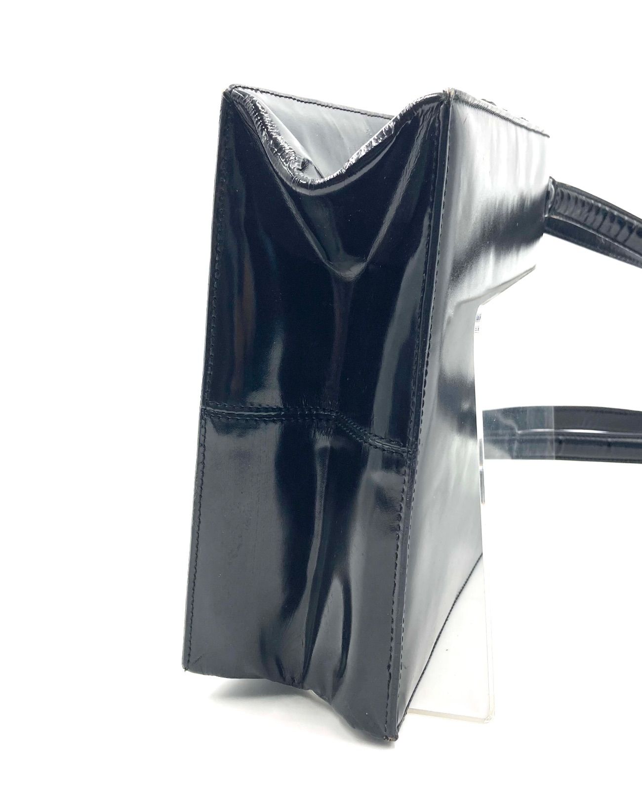 LOEWE ロエベ アナグラム型押し ショルダーバッグ グレーズドスムース