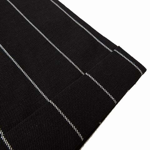 【中古】ワコマリア DORMEUIL パンツ GUILTY PARTIES ワイドパンツ スラックス ストライプ M 炭黒 白 美品 近年モデル ワコマリア WACKO MARIA DORMEUIL パンツ GUILTY PARTIES ワイドパンツ