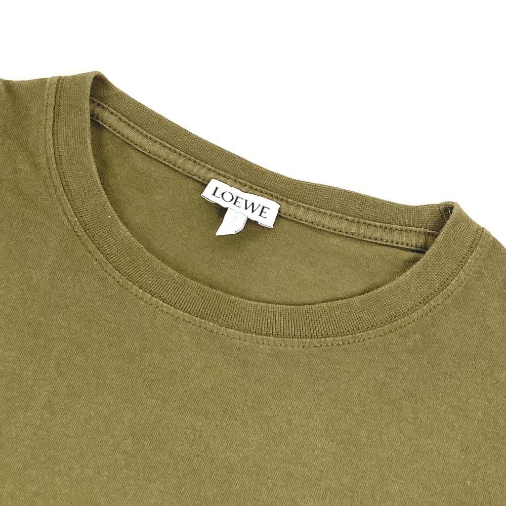 LOEWE ロエベ 半袖Tシャツ アナグラム ロゴ コットン カーキ - メルカリ