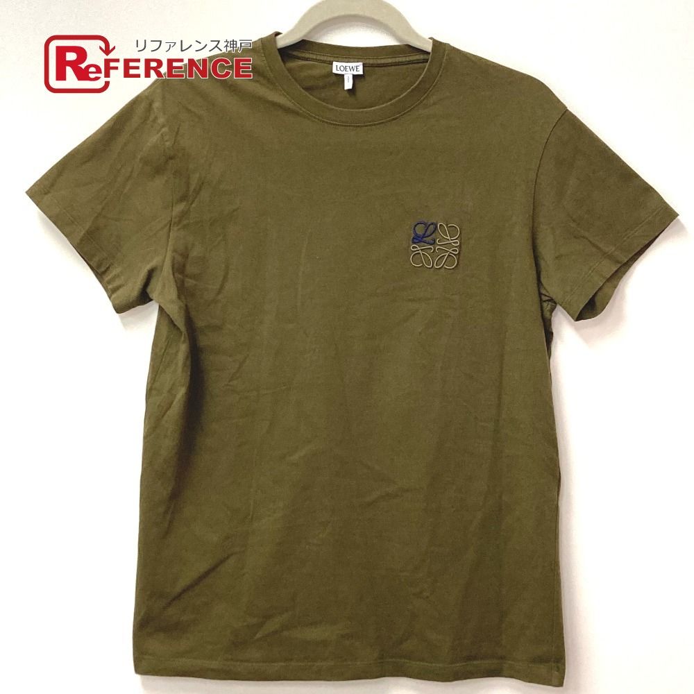 LOEWE ロエベ　アナグラム　Tシャツ　カーキ LOEWE ロエベ 半袖Tシャツ アナグラム ロゴ コットン カーキ - メルカリ
