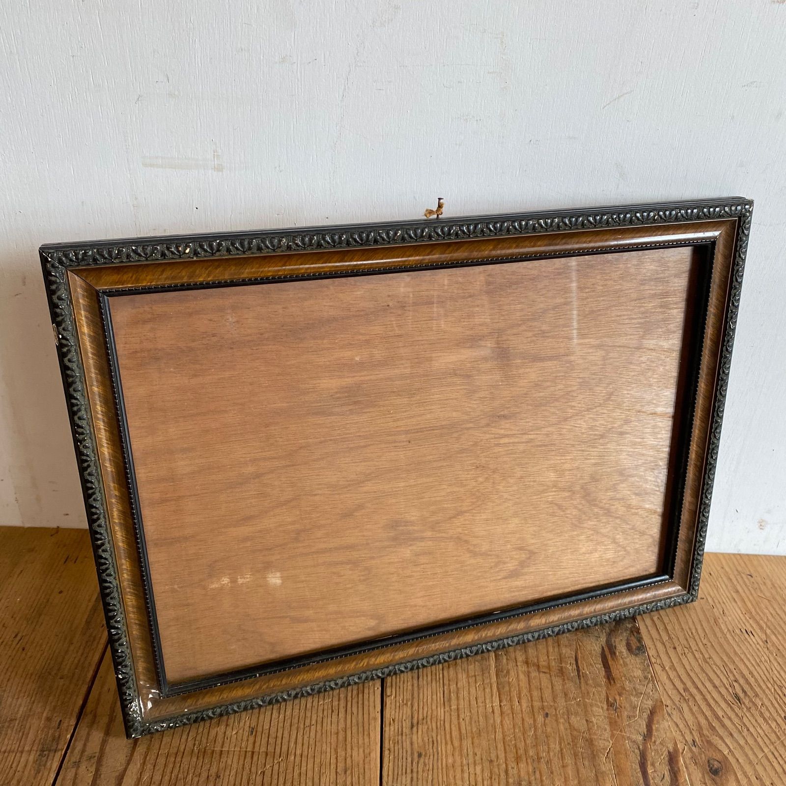 アンティーク 木製 額縁 3点セット 刺繍絵 古道具 フレーム