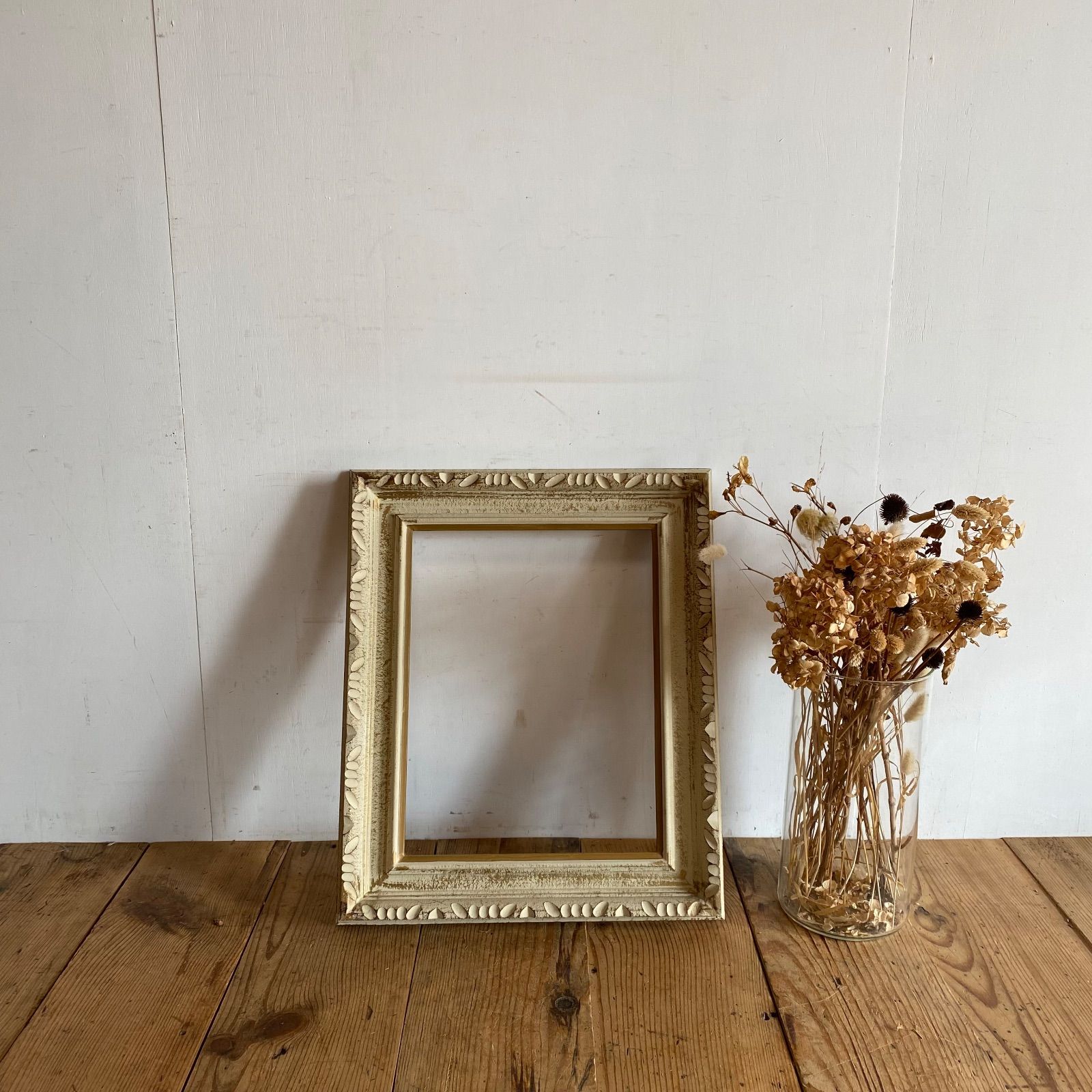 アンティーク 額縁 装飾フレーム 空額 古道具 シャビー y340 - メルカリ